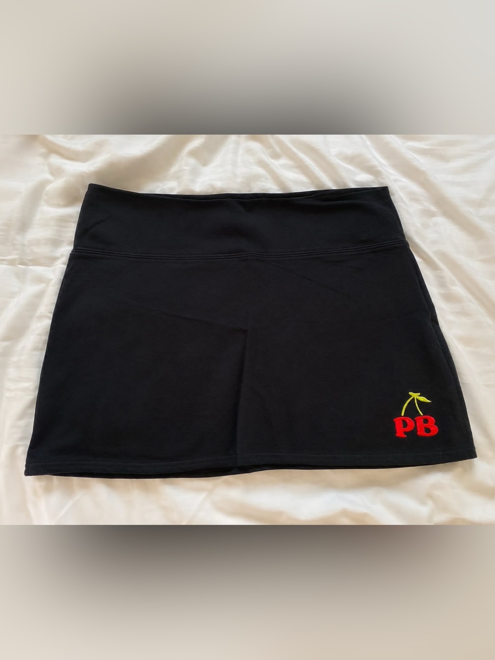 NWT Playboy Black Cherry PB Mini Skirt | Large | Y2K Coquette